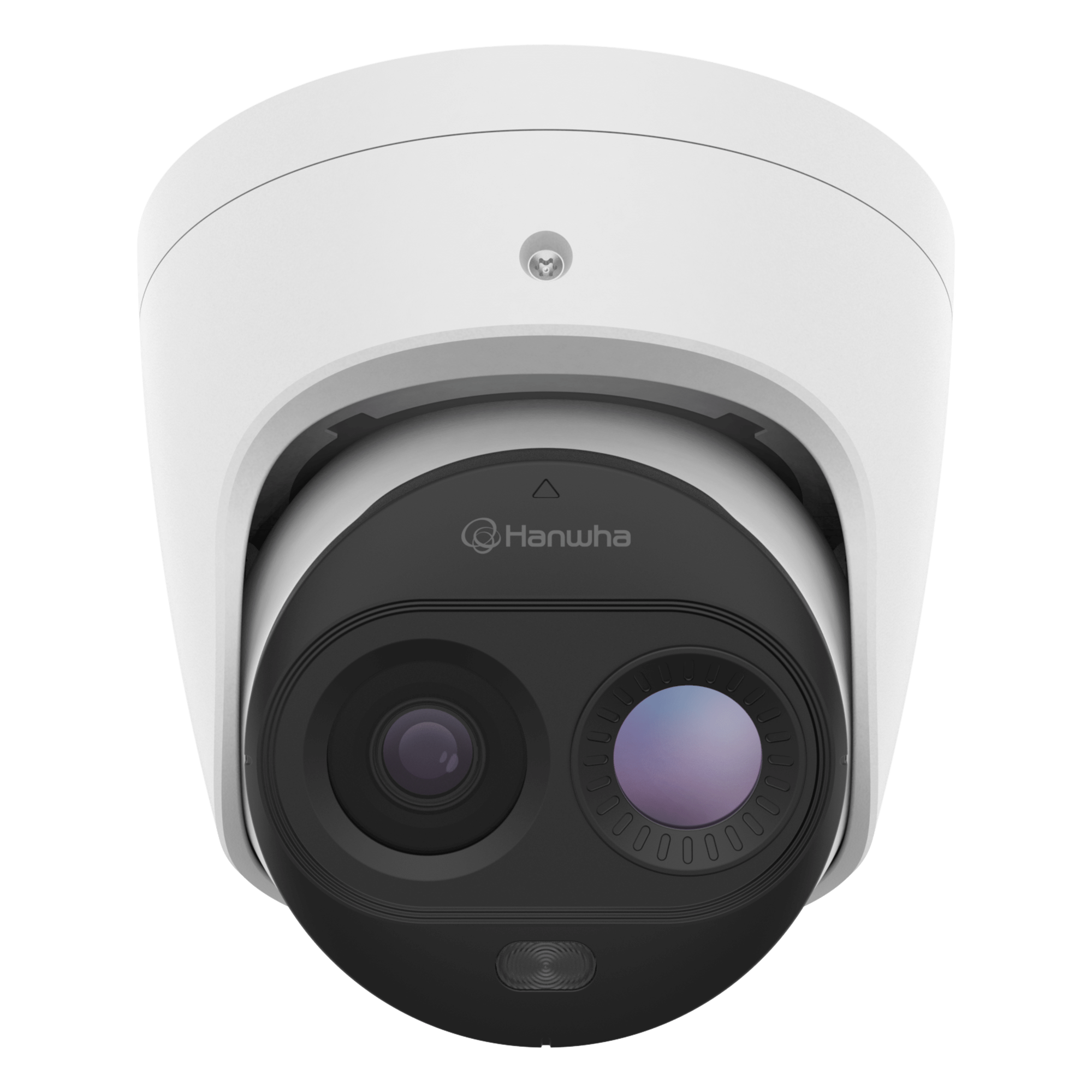 Cámara Térmica Bi-Espectro TNM-C2712TDR / Detección Temprana de Incendios / Sensor Térmico QVGA y Visible 3MP / Rango de Temperatura -10°C~450°C / IP66/IP67 IK09 / PoE / Compatibilidad H.265/H.264 — Hanwha Techwin Wisenet · SKU TNM-C2712TDR