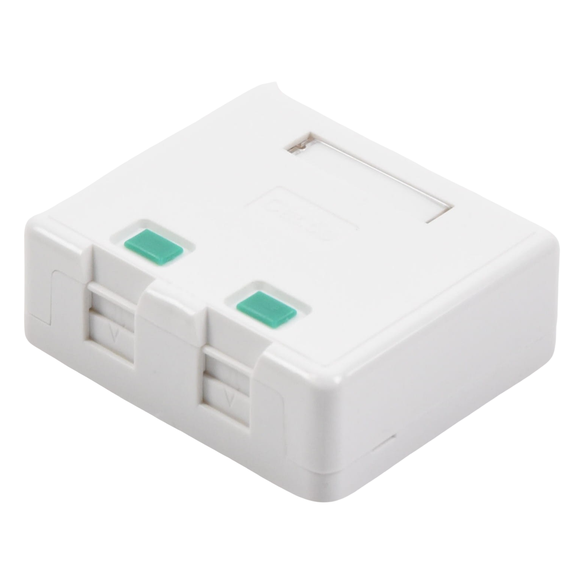 Caja de Pared / 2 Puertos Keystone / UL 94V-0 / Montaje Superficial Vertical / Incluye Kit de Herramientas
