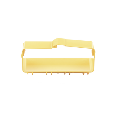 Bajada Vertical Interior de 45º con Tapa, Para uso con Canaletas 12X4 FiberRunner™, Color Amarillo