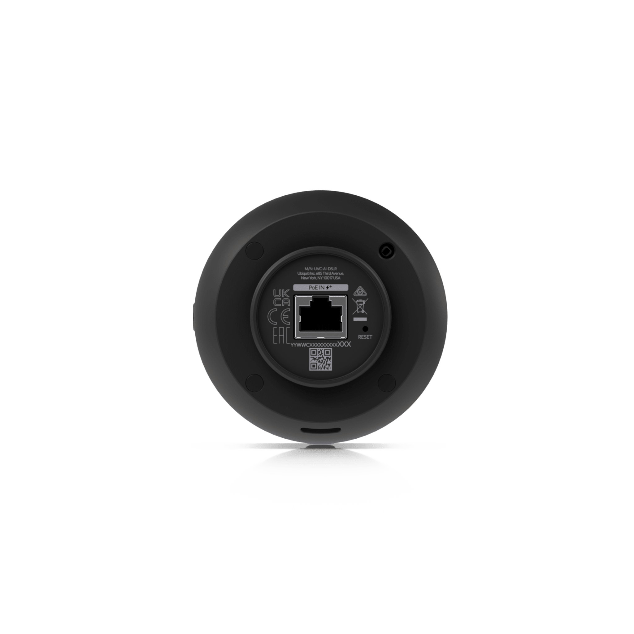 UniFi Protect AI DSLR – Cámara 4K PoE+ para Interior/Exterior con Sensor de Alta Sensibilidad, Lente Fija Gran Angular de 17 mm y Analítica Avanzada por IA