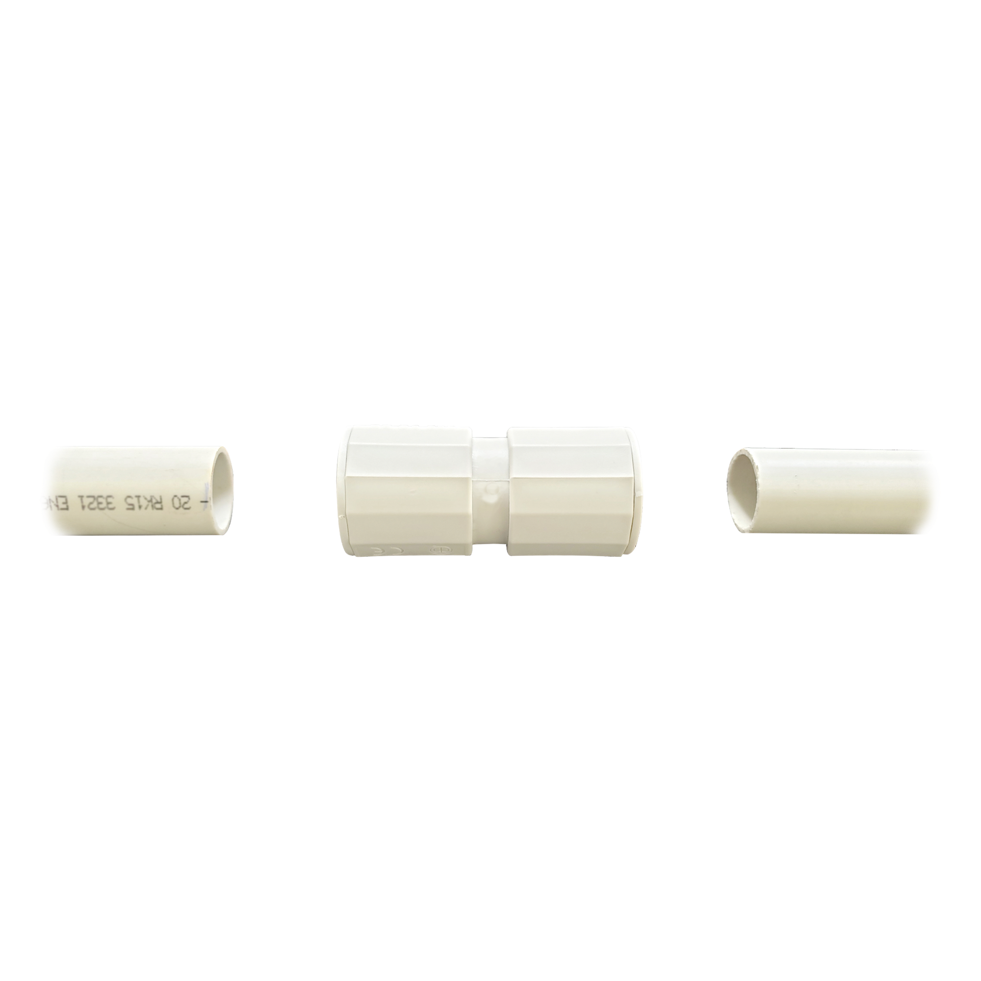 Manguito / Cople Morbidx IP67 libre de halógenos para unir tubería rígida de 25 mm (1") permite una instalación hermética no necesita pegamento  — CHAROFIL · SKU DX-43-025
