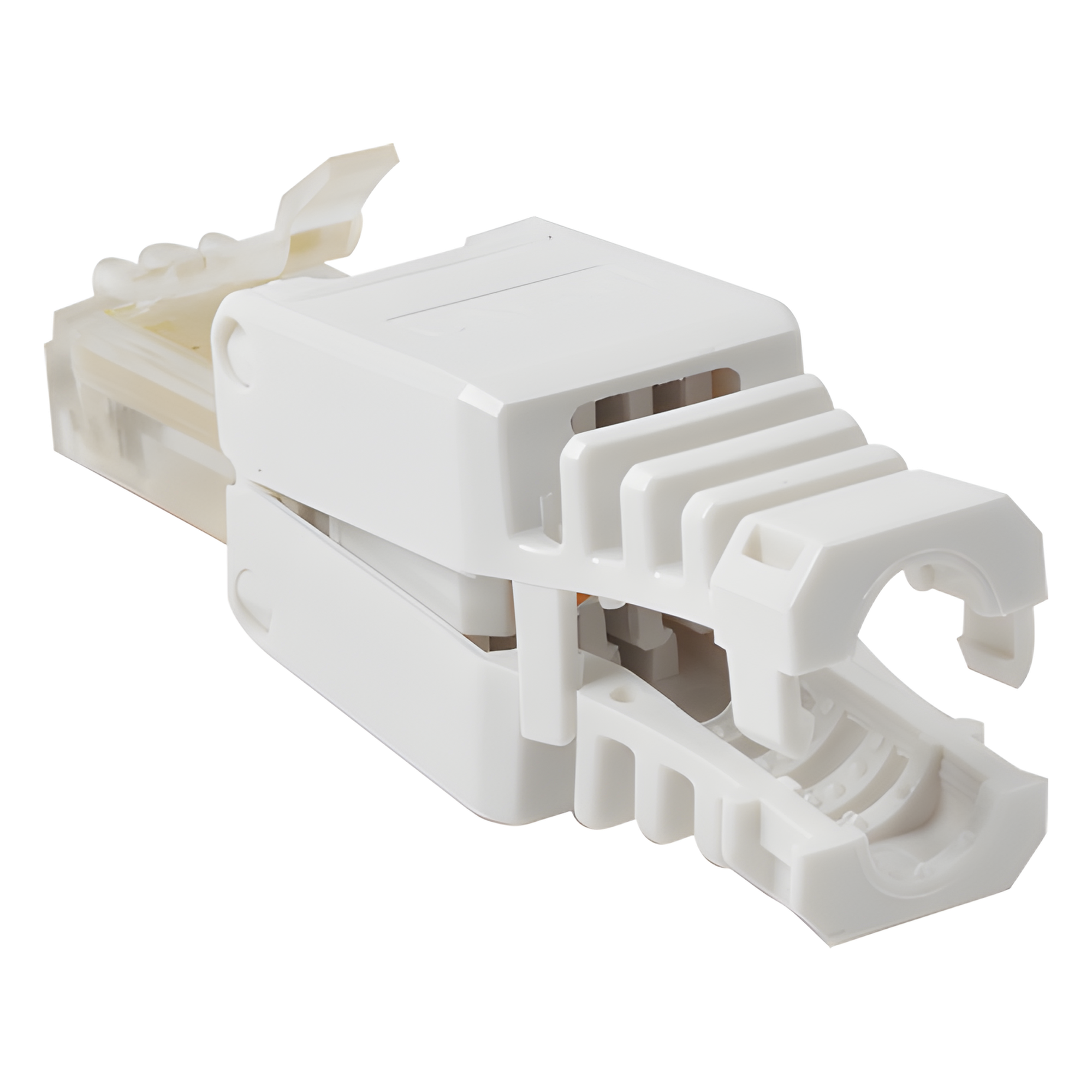 Plug de Campo RJ45 / Cat5e y Cat6 / Sin Herramientas / 1000 VCC / T-568A/B / Policarbonato
