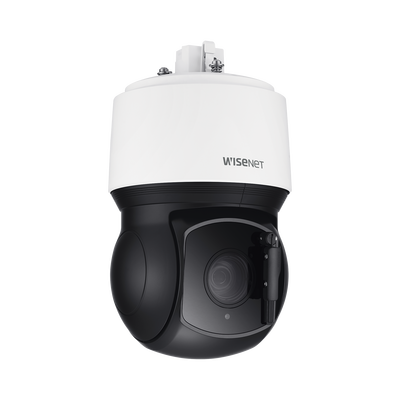 Domo IP PTZ 2MP Antivandálico / 40X Zoom Óptico / IR 200m / WDR 150DB / Auto Tracking / Video Analíticos / H.265 & WiseStream II / con Wiper — HANWHA VISION · SKU XNP-6400RW