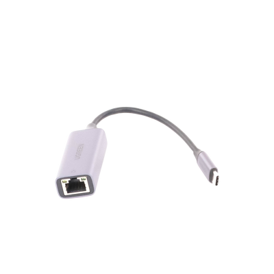 Adaptador de Red USB-C 3.1 (5 Gbps) a RJ45 | Thunderbolt 3 | Admite 10/100/1000 Mbps | Chip Inteligente | Amplia Compatibilidad | Caja de Aluminio | Longitud del cable 10 cm.