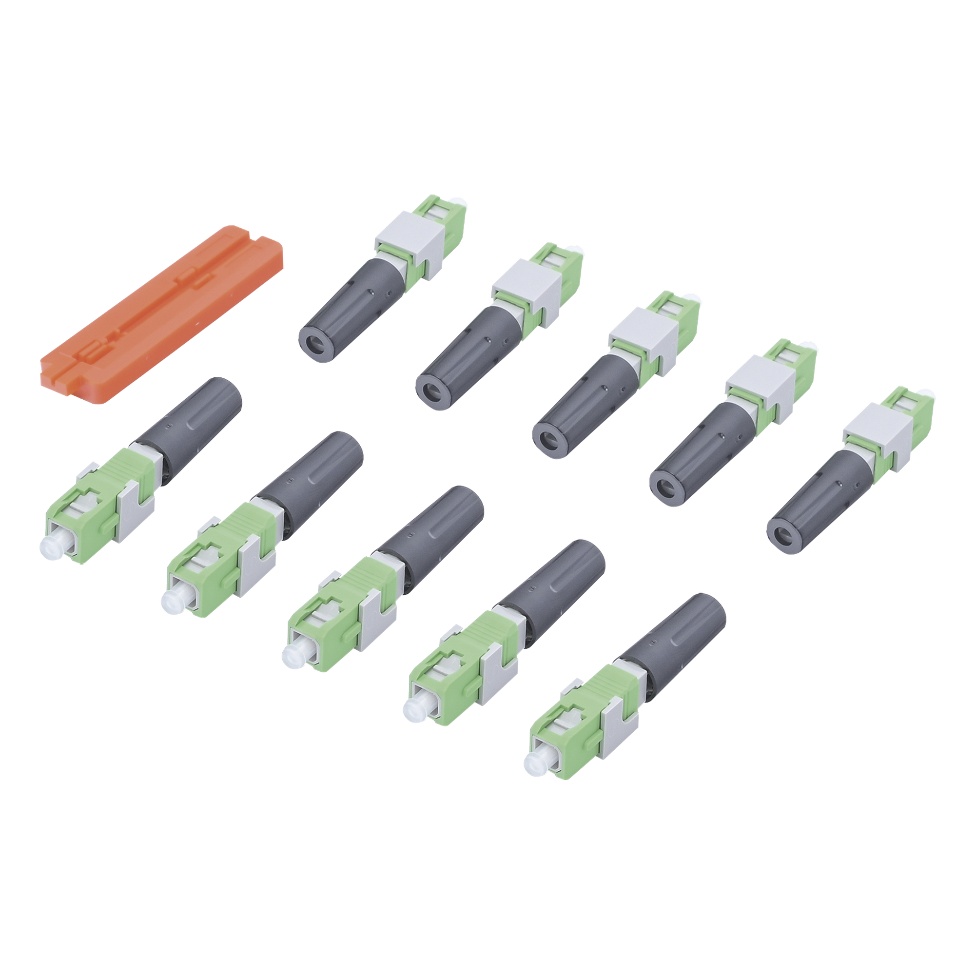 Conector Mecánico SC/APC / Monomodo 3 mm / Pre-pulido / Reterminable 5x / IL ≤0.4 dB / RL ≥55 dB / -40 a 85 °C — TEMPO · SKU SCAPCMCS10