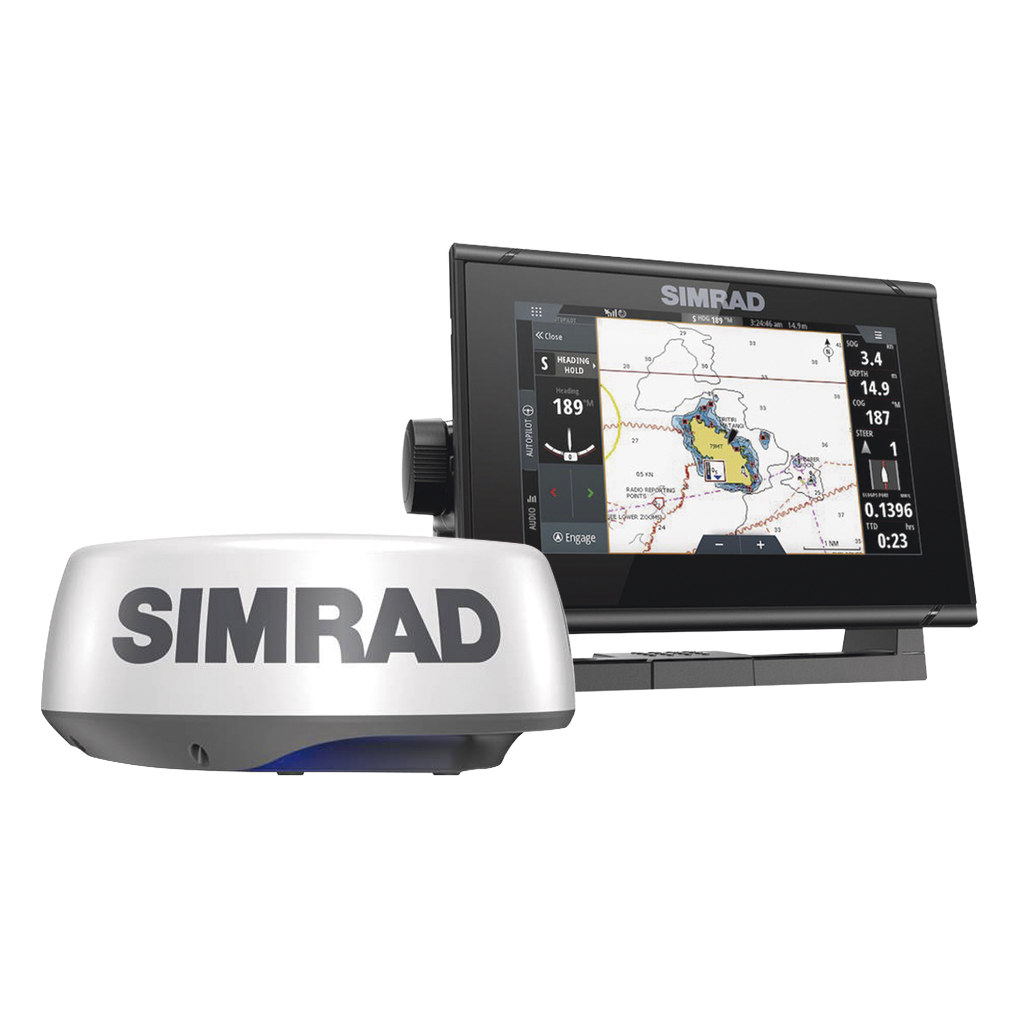 Kit de Radar HALO20+ de 36 Millas Náuticas y pantalla serie GO7 — SIMRAD · SKU HALO20PLUS/GO7KIT