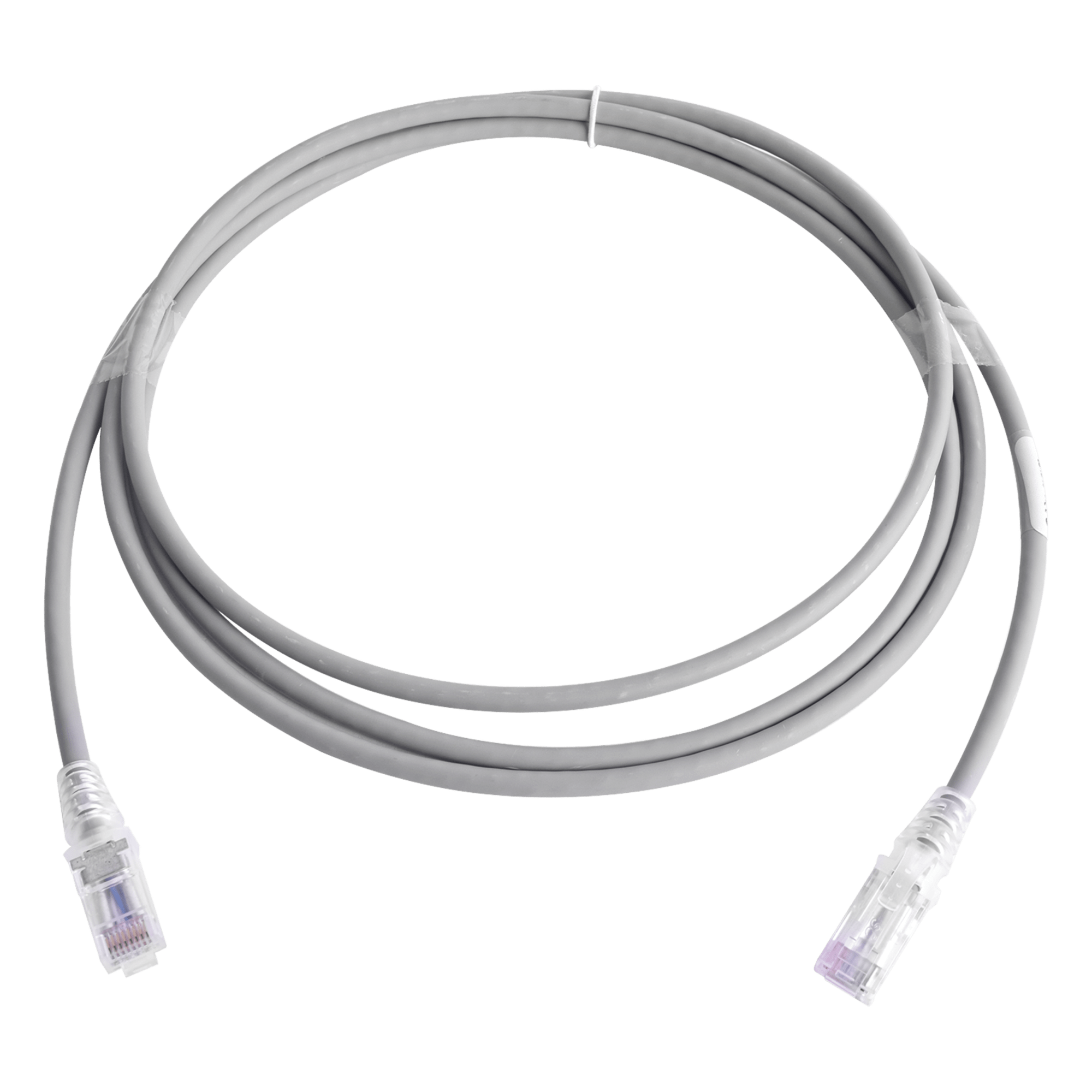 Patch Cord MC6 Modular Cat6 UTP, CM/LS0H, 2.13 Metros (7 Pies), Color Gris, Versión Bulk (Sin Empaque Individual) — SIEMON · SKU MC6-07-04B