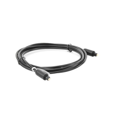 Cable Óptico Toslink (S/PDIF) de Alta Calidad para Audio Digital / 3 Metros (9.84 Pies) / Tapa de Protección / Dolby 7.1 Canales / Diseño Durable / Plug & Play / Color Negro