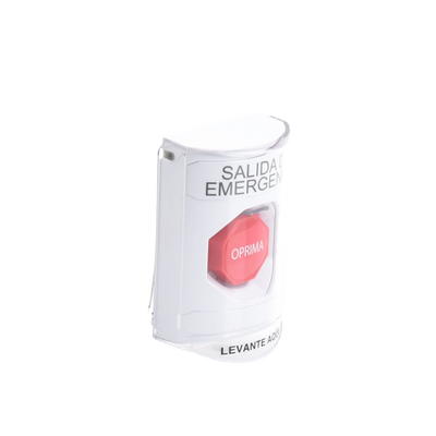 Botón Multipropósito, Texto Salida De Emergencia, Llave para Restablecer, Bocina Integrada De Alarma, Tapa De Policarbonato, 2 Relevadores forma C, Interior