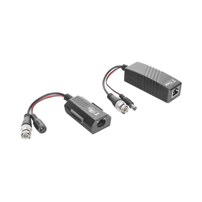 Kit de transceptores activos TURBO HD. Convierte 36/24 Vcc a 12 Vcc regulados, a través de cable UTP Cat5e / 6. Transmision de 200 m (Revisar tabla de resoluciones )