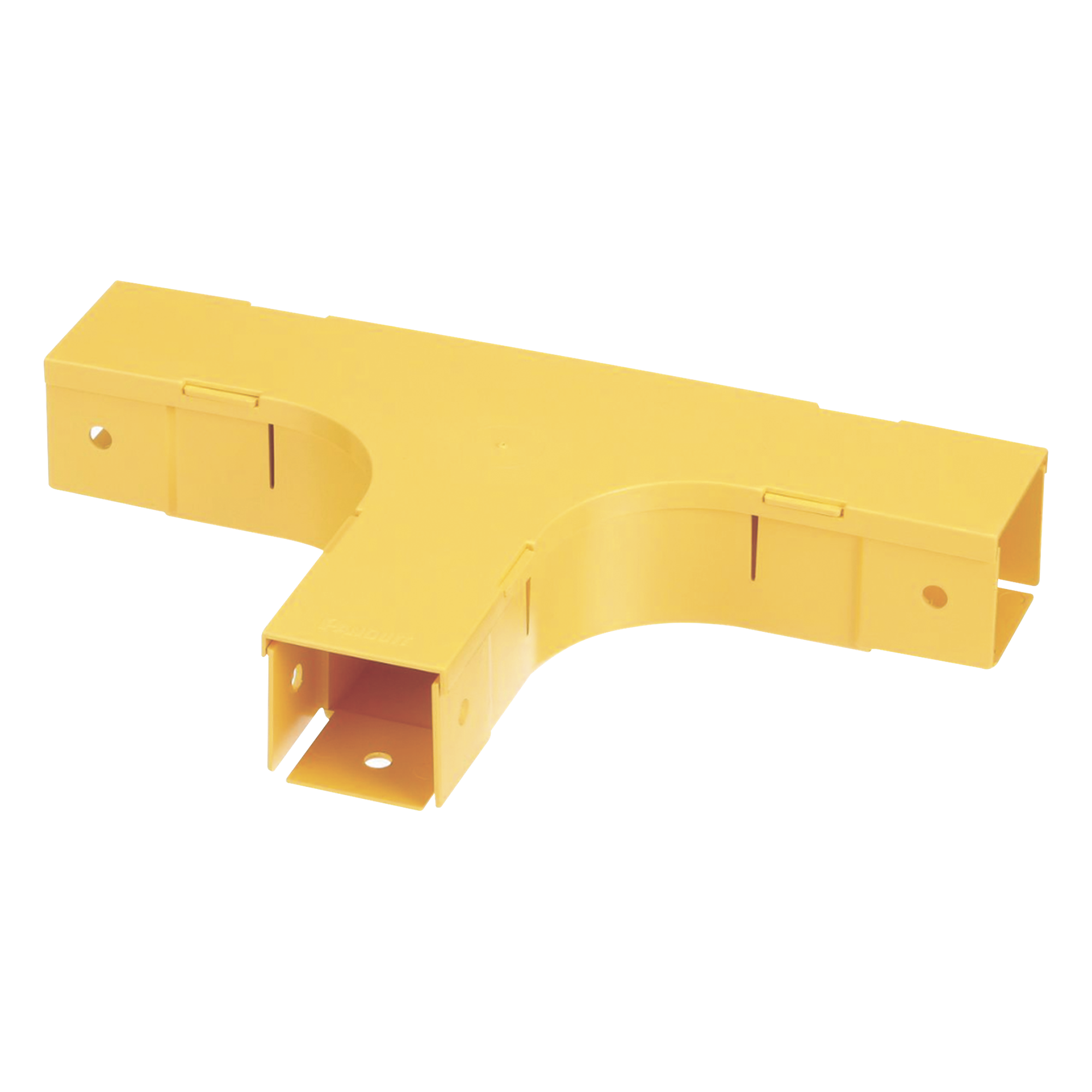 Accesorio en T Horizontal, Con Ángulos a 90º, Para Canaletas FiberRunner™ 2X2, Color Amarillo — PANDUIT · SKU FT2X2LYL