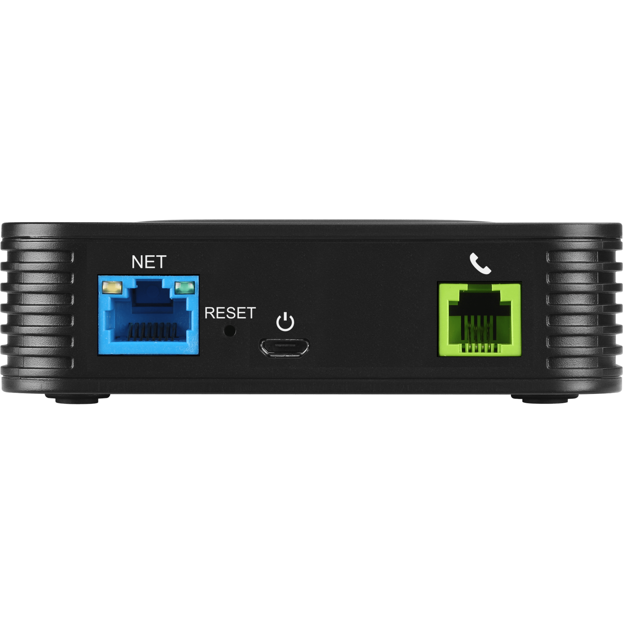 Adaptador de Teléfono Analógico HT801 V2 / 1 Puerto FXS (Conectar Teléfono Análogo) / VoIP Avanzado / Seguridad TLS y SRTP / Soporte Fax T.38 / Compatibilidad con Serie UCM /