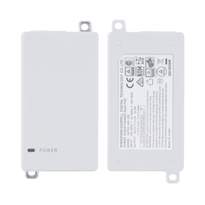 Inyector PoE Pasivo Gigabit de pared para C5x, C5c, de Mimosa, Voltaje de salida 24Vcc.