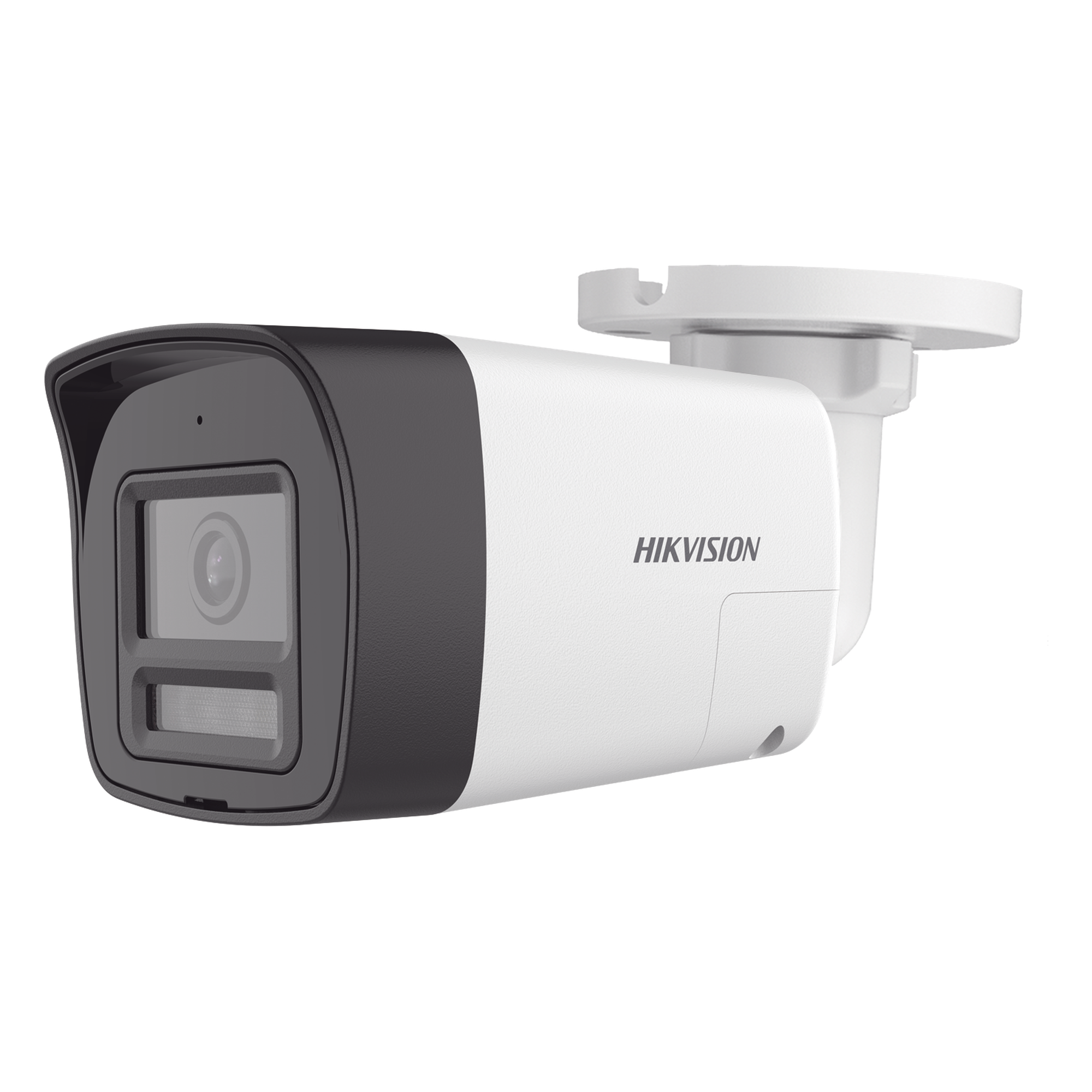 [Audio Bidireccional + Sirena & Estrobo + Dual Light + ColorVu] Bala TURBOHD 4K (8 Megapixel) / Lente 2.8 mm / 30 mts IR EXIR + 20 mts Luz Blanca / Micrófono y Bocina Integrado / Exterior IP67 / Metal / dWDR — HIKVISION · SKU DS-2CE16U0T-LXTS