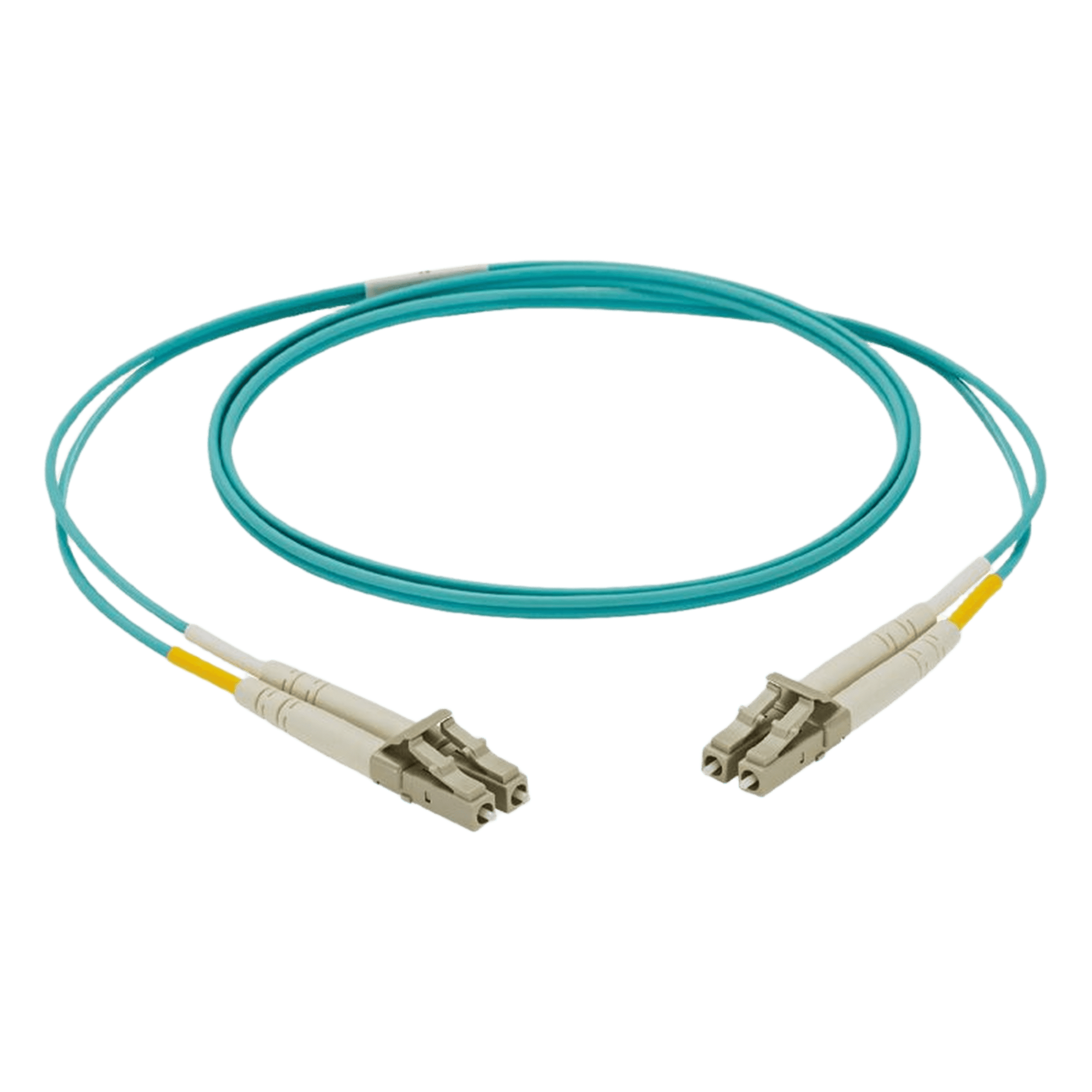 Jumper de Fibra Optica Multimodo 50/125 OM3, LC-LC Duplex, LSZH, Color Aqua, 3 Metros (9.84 Pies) — PANDUIT · SKU NKFPX2ELLLSM003