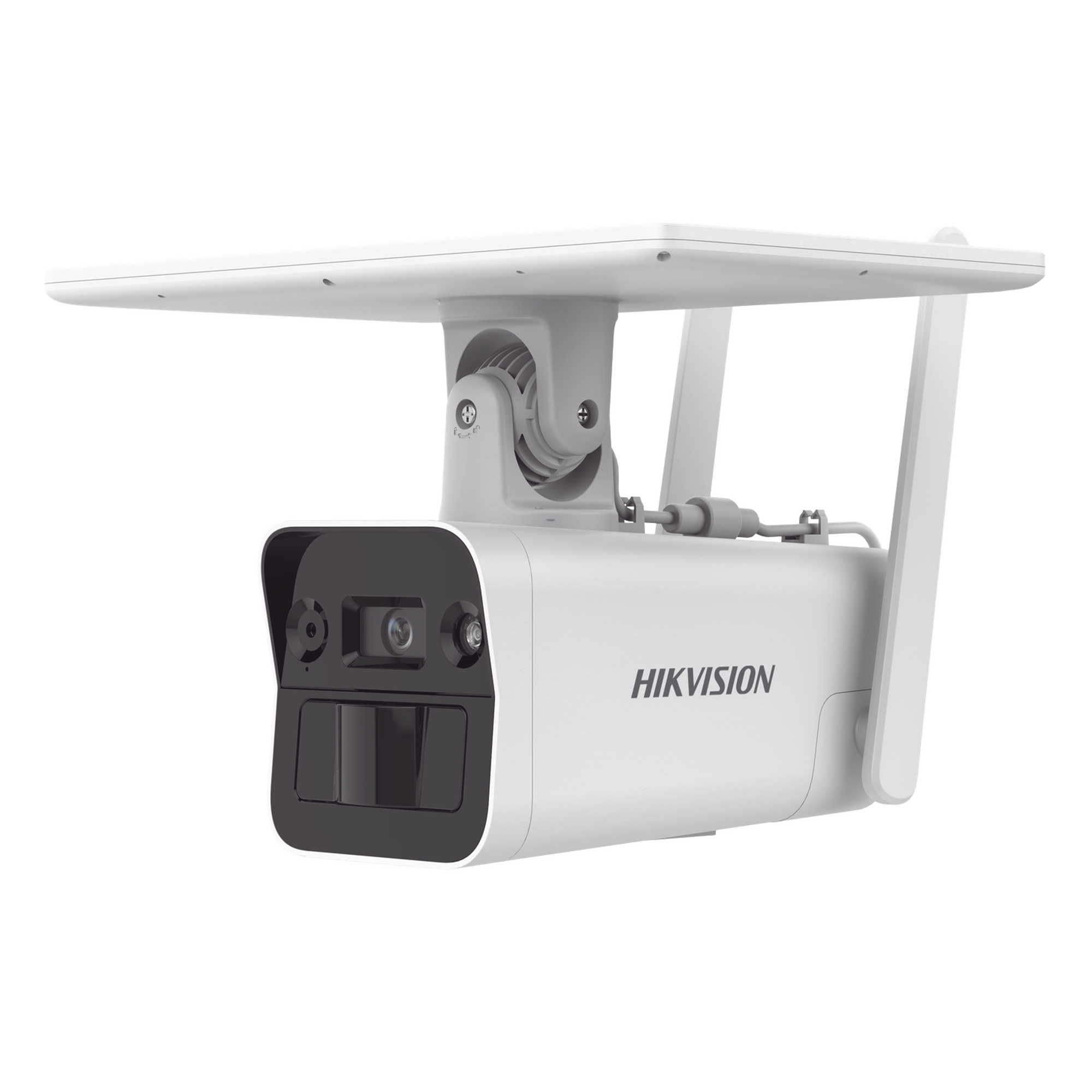 Kit Solar IP Autónomo / 4 Megapixel / Doble Detección Radar + PIR / IR 10 m (32.8 ft) / 4G con SIM / Audio Bidireccional / IP67 / Autonomía 11 Días — HIKVISION · SKU DS-2XS2T41G1-ID/4G/C05S07