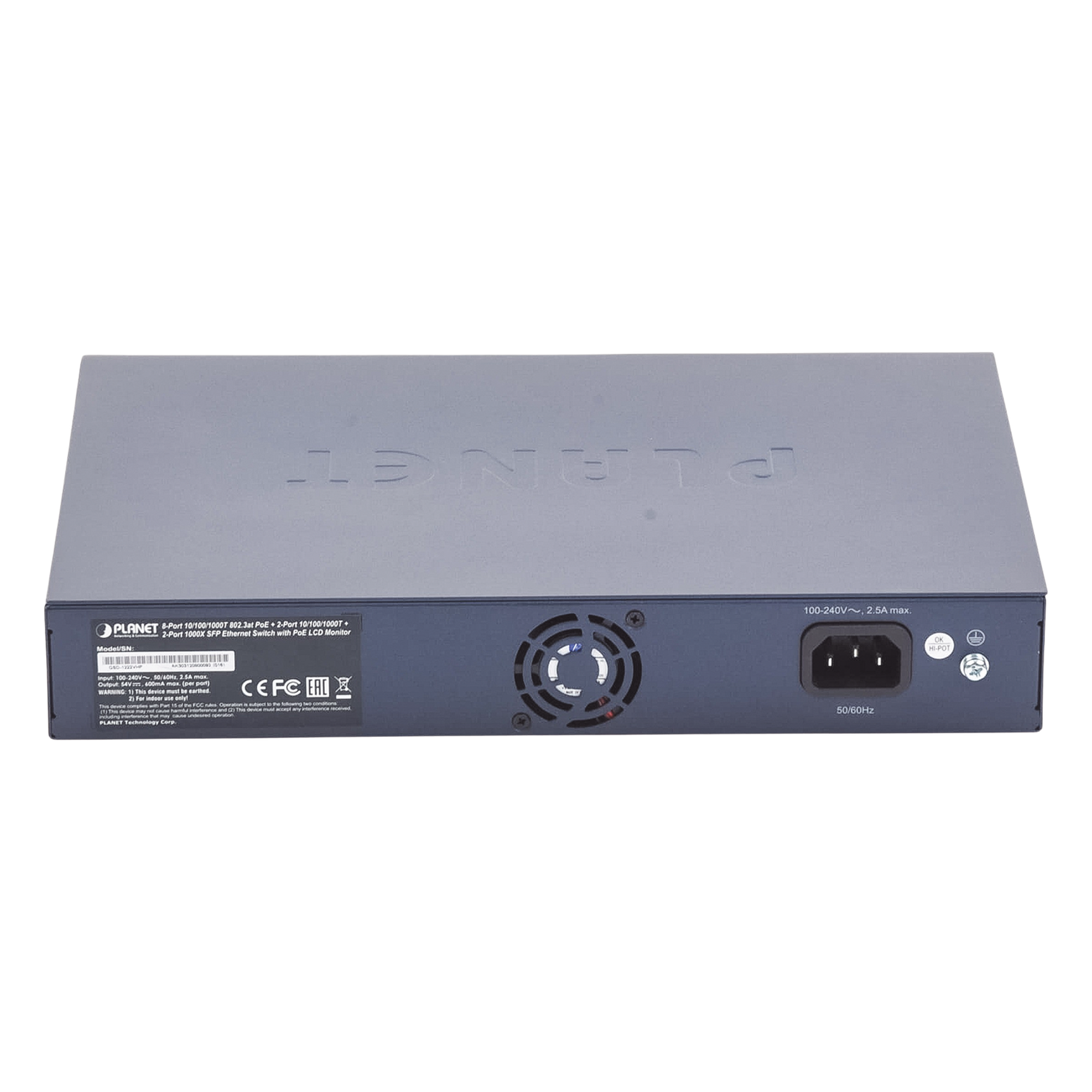 Switch No Administrable 8 Puertos Gigabit con Modo Extender a 250 m, 2 Puertos Uplink 10/100/1000 Mbps, 2 Puertos SFP