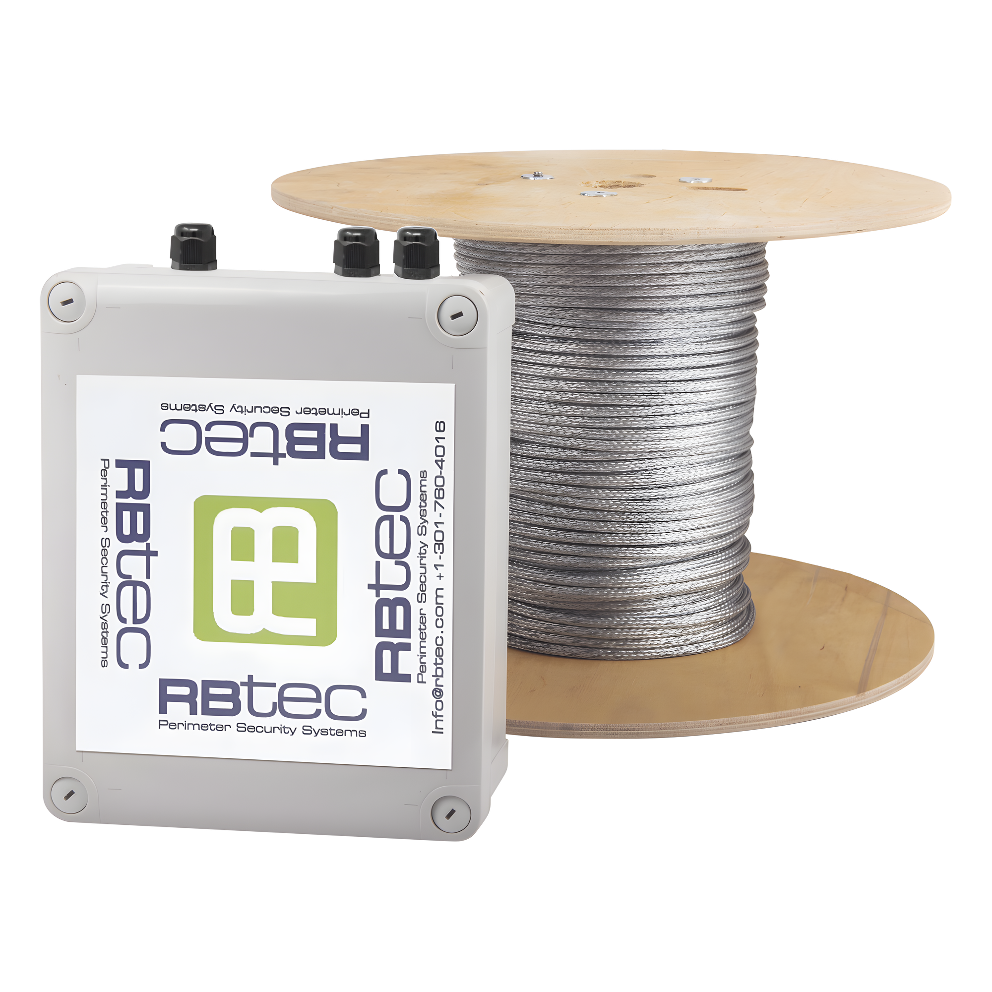 RBTEC IRONCLAD IROC1Z250V2 / Cable Sensor Perimetral Blindado / 75 m (246 ft) / 1 Zona / Deteccion por Vibracion / Sin Falsas Alarmas / Tarjeta LPU400 / Calibracion por Software · SKU IROC-1Z-250-V2
