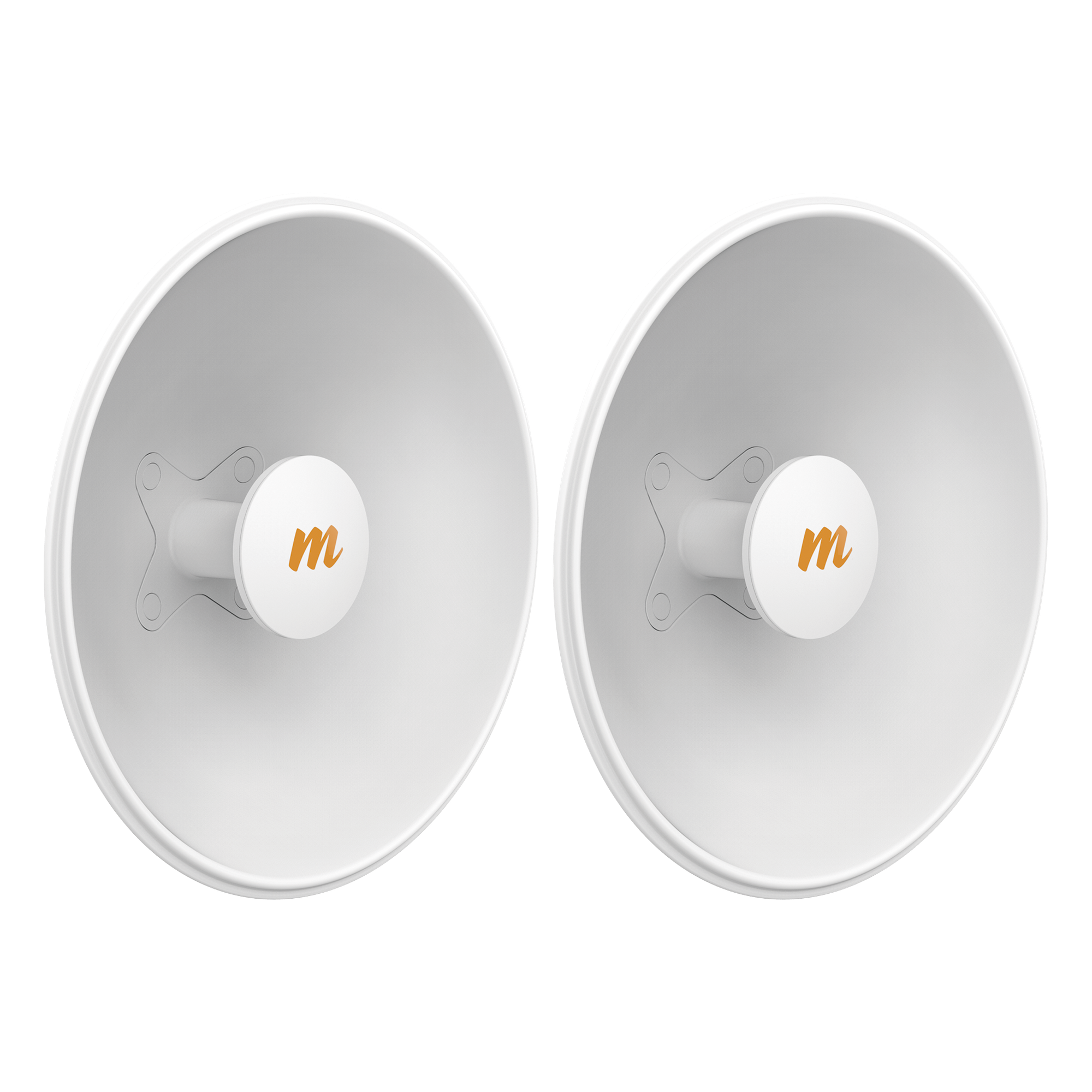 Antena Modular Dual Slant / Ganancia Ajustable 8-25 dBi / Frecuencia 4.9-6.4 GHz / Apertura 8° / Aluminio Fundido / 42.9 cm (16.9 in) Diámetro — MIMOSA NETWORKS · SKU N5-X25-2PACK
