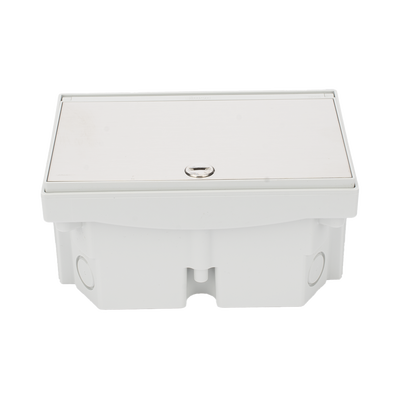 Caja de Suelo Estanca IP66 para Interior y Exterior / Protección contra Polvo y Agua / Sistema de Drenaje Integrado / Cierre Manual o de Seguridad / Alta Resistencia para Áreas Públicas