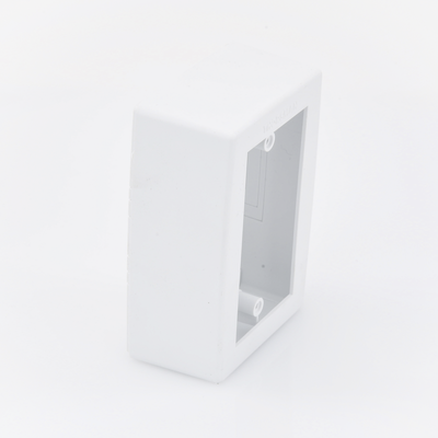 Caja de Registro Universal, Color Blanco de PVC Auto Extinguible (7902-02001)