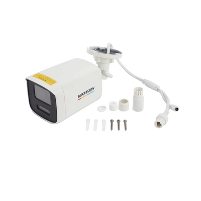 [ColorVu 3.0 + MD 3.0] Bala IP 6 Megapixel / Lente 4 mm / 50 mts IR + 50 mts Luz Blanca / Micrófono Integrado / Motion Detection 3.0 / Exterior IP67 / WDR 120 dB / PoE / Micro SD 