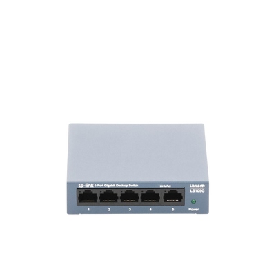 Switch de escritorio Gigabit de 5 puertos 10/100/1000Mbps, carcasa metálica
