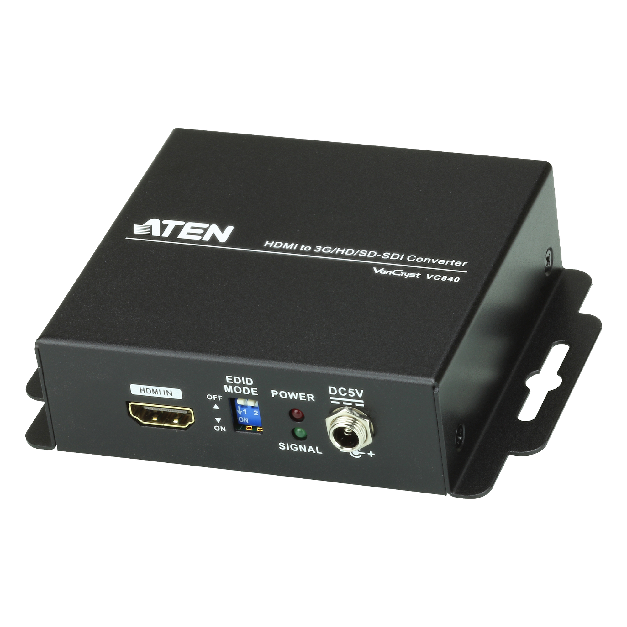 Conversor de HDMI a 3G-SDI/Audio, Formatos SD-SDI, HD-SDI, 3G-SDI, Detección Automática de señal — ATEN · SKU VC840