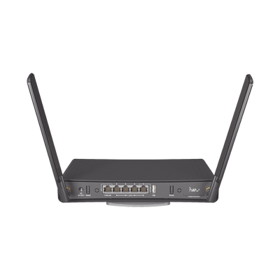 (hAP ac3) Router inalámbrico de doble banda con 5 puertos Gigabit Ethernet y antenas externas de alta ganancia