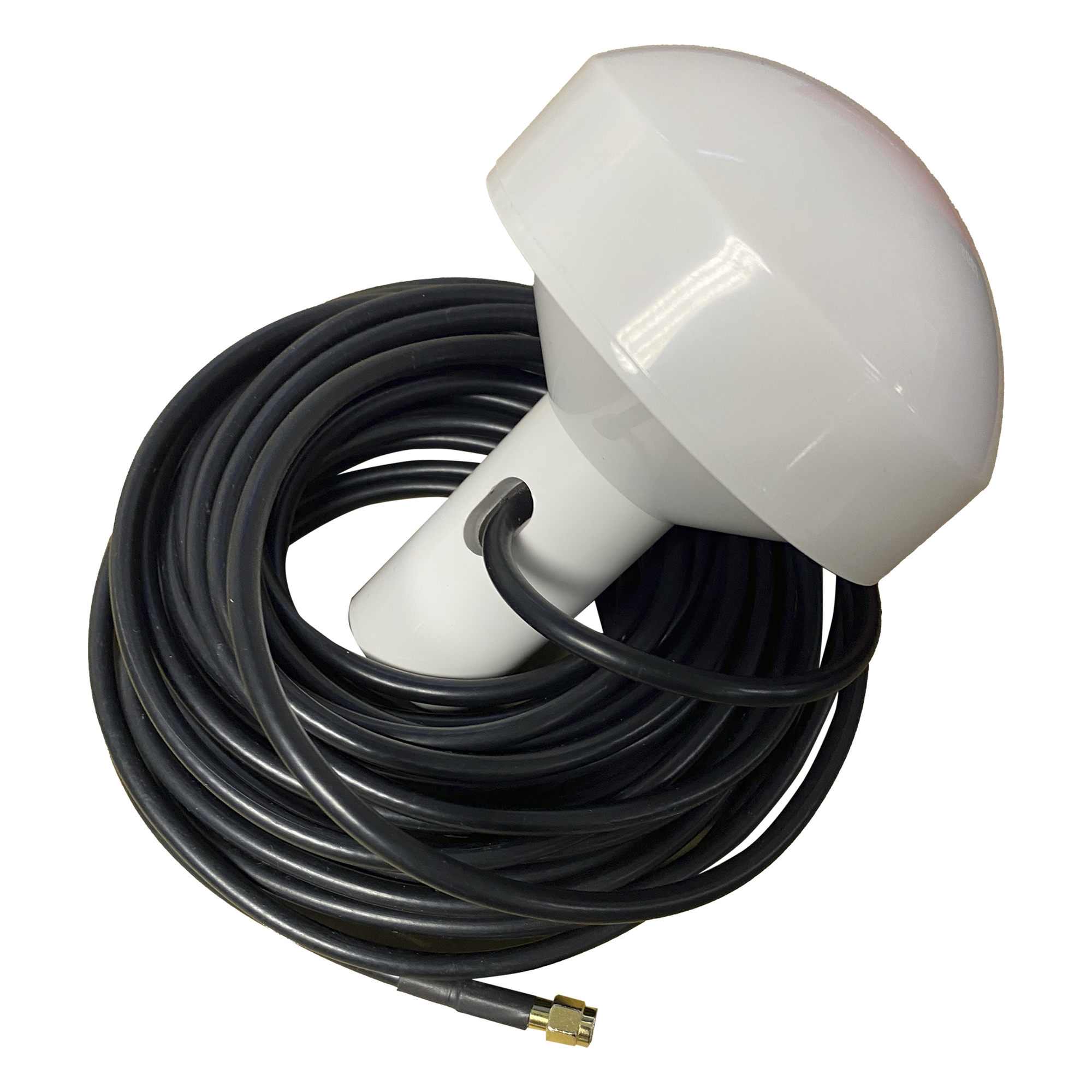 Antena marina de GPS con conector SMA- Macho en frecuencia 1575.42 MHz de 28 dBi. Incluye soporte rotativo — SYSCOM · SKU SD-GPS-005