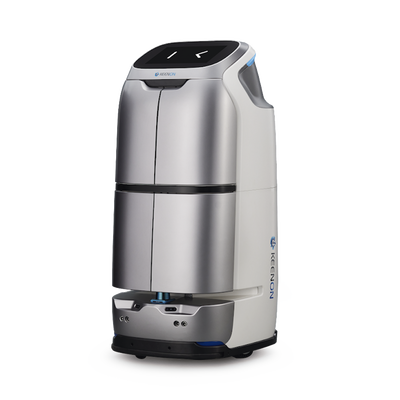 Robot de Entrega Inteligente BUTLERBOT W3 / Entrega Multiplanta / Capacidad 90L / Sistema Evasión Obstáculos 3D / Pantalla Táctil 11.6" / LiDAR 270° / 12 Horas Autonomía / 4 Cabinas — KEENON · SKU W3LS