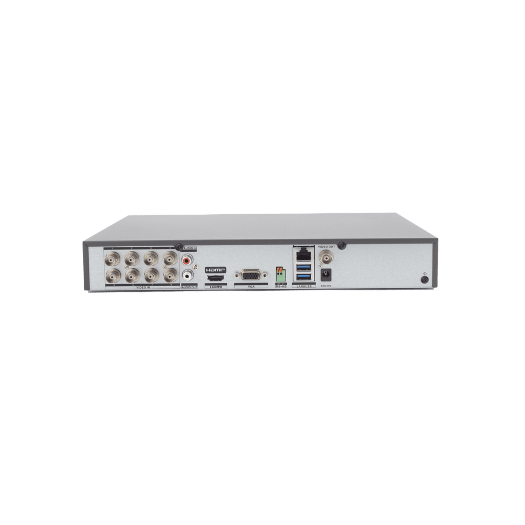 DVR 8 Canales TURBOHD + 4 Canales IP / 8 Megapixel (4K) / Audio Bidireccional por Coaxitron / ACUSENSE / Reconocimiento Facial / 1 Bahía de Disco Duro / Salida de Video en 4K / H.265+