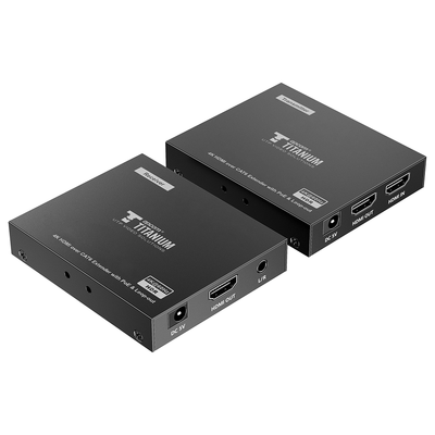 Kit Extensor HDMI para distancias de 70 metros / Resolución 4K x 2K@ 60 Hz/ Cat 6, 6a y 7 / IPCOLOR / CERO LATENCIA / SIN COMPRIMIR / Salida Loop / Control IR / Salida de audio de 3.5mm / PoC