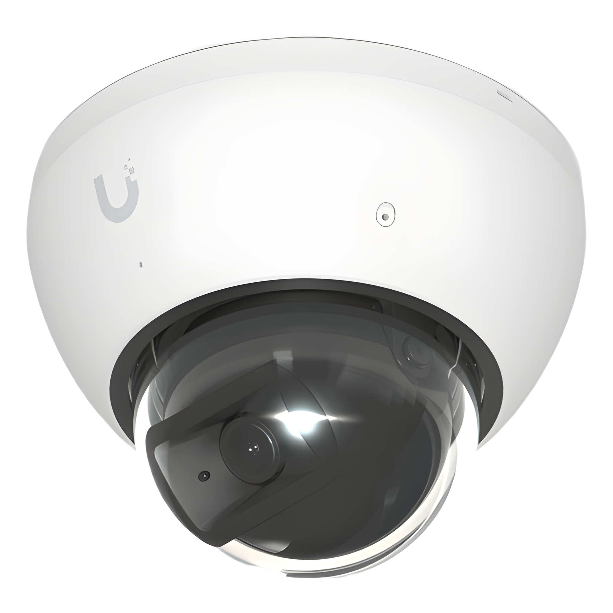 Cámara UniFi Protect G5 AI Dome Blanco, Para Interior o Exterior, 4K (8MPX), Ángulo 109.9°. Visión Nocturna IR Hasta 40m, Detecciones Inteligentes de Rostros y Placas, Audio Bidireccional, Protección IP66, Anti-Vandalismo — UBIQUITI · SKU UVC-AI-DOME-W