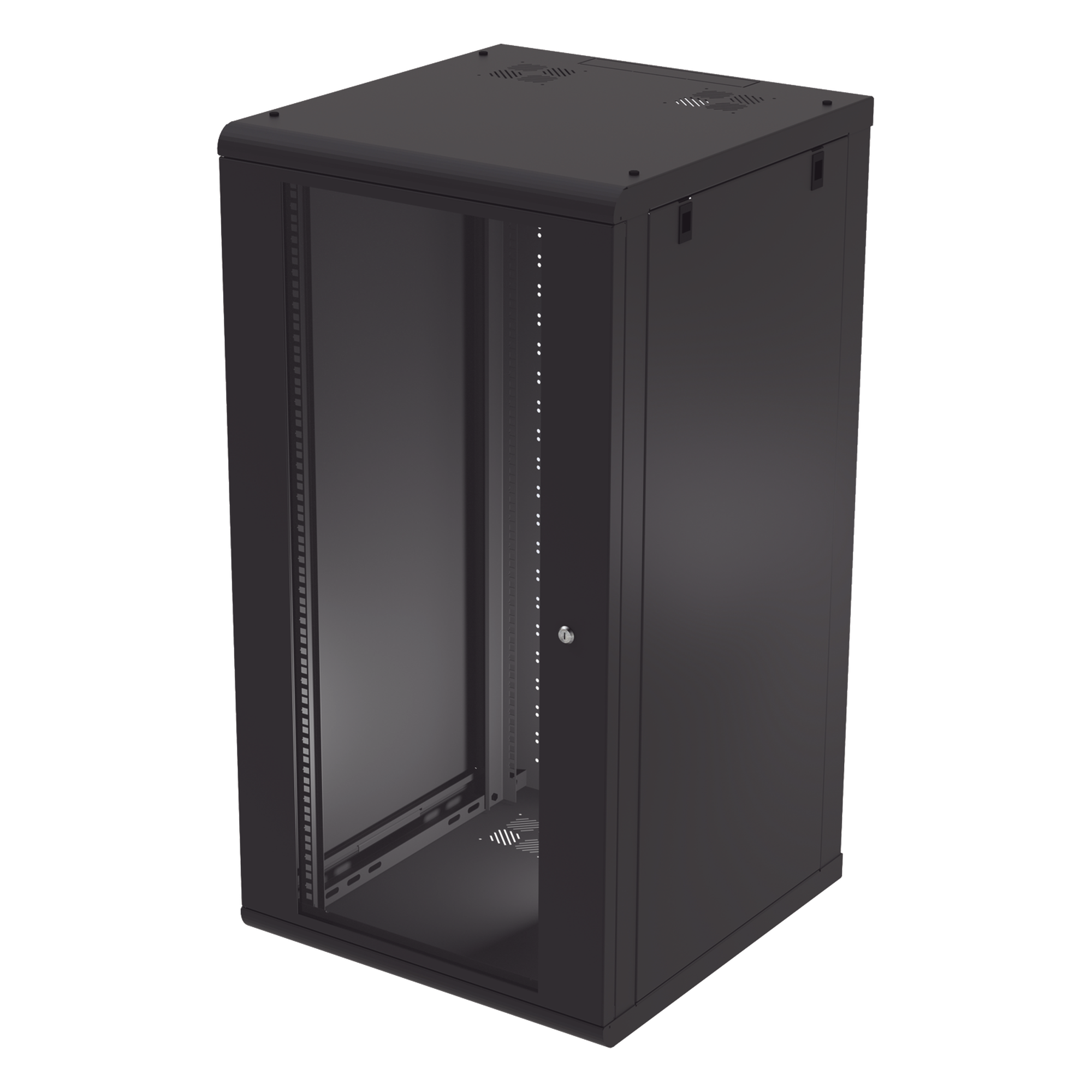 Gabinete de Pared 24U de 635 mm de Profundidad, Rack de 19 pulgadas en Acero Reforzado: Compacto y Resistente para Soluciones Profesionales — LINKEDPRO · SKU SR-1924-GN2G