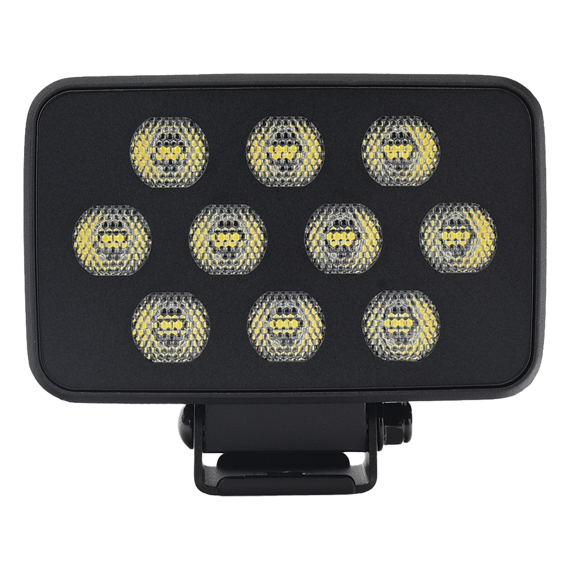 Luz de Trabajo Ultra brillante Cuadrada, 10 LED, 8937 Lúmenes, 12-24 Vcd — ECCO · SKU EW2731
