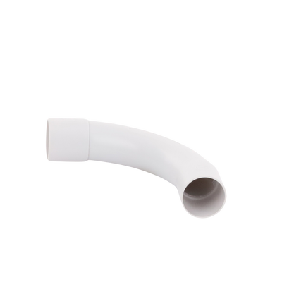 Curva de radio estrecho para tubería rígida, recomendado para cables de datos, PVC Auto-extinguible, de 32 mm