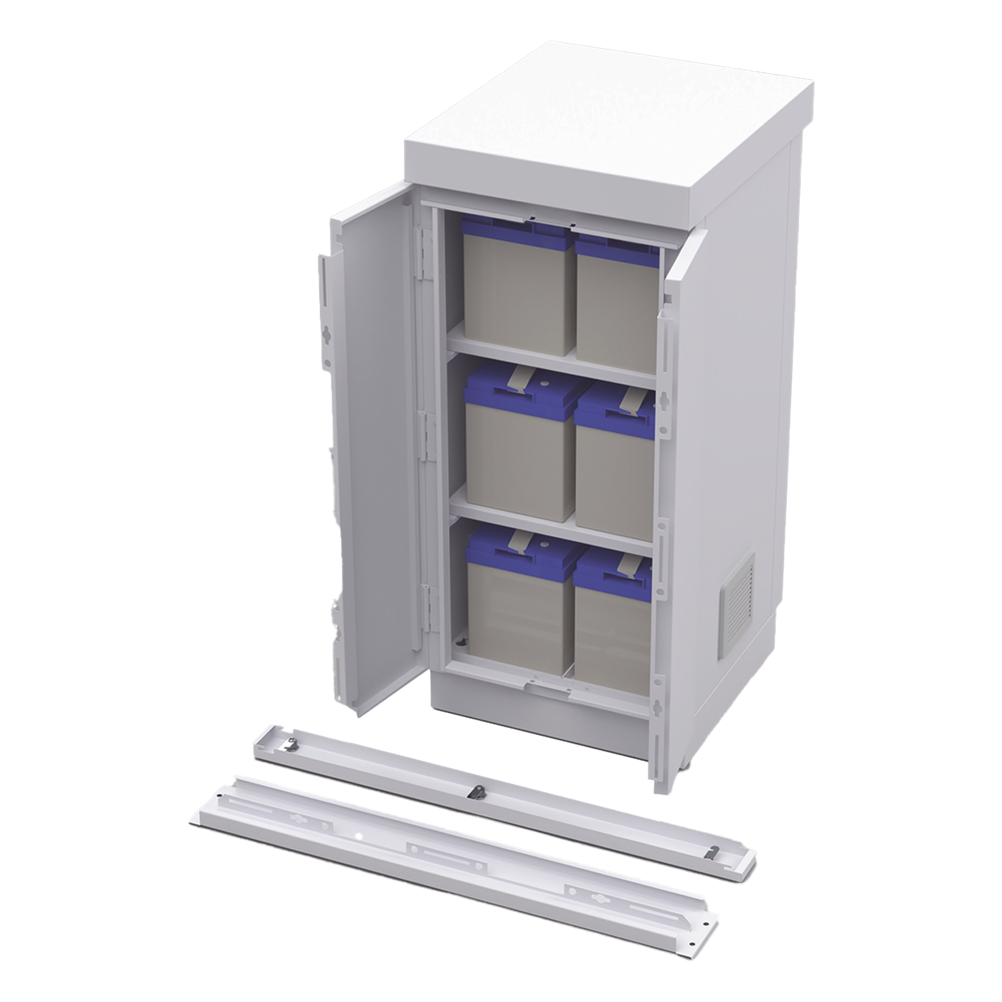 Gabinete de Seguridad de Lámina Galvanizada para Almacenamiento de Baterías (Hasta 6 baterías PL110D12).