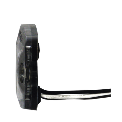 Luz Auxiliar de 3 LED, Ambar, Lente Transparente, SAE