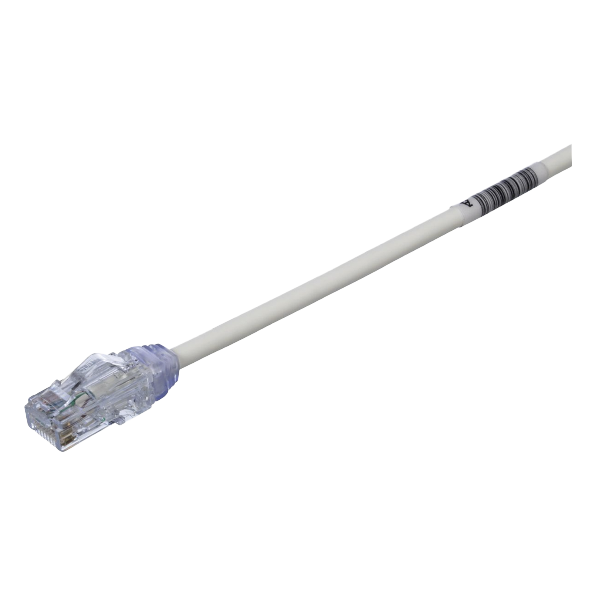 Cable de Parcheo UTP Cat6A, CM/LSZH, Diámetro Reducido (28AWG), Color Blanco Mate, 0.3 Metros (1 Pie) — PANDUIT · SKU UTP28X1
