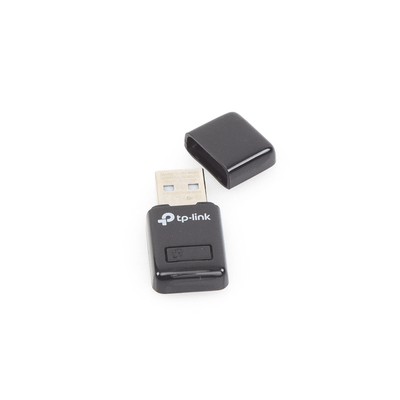 Mini Adaptador USB inalámbrico N 300 Mbps 2.4 GHz con 1 antena interna