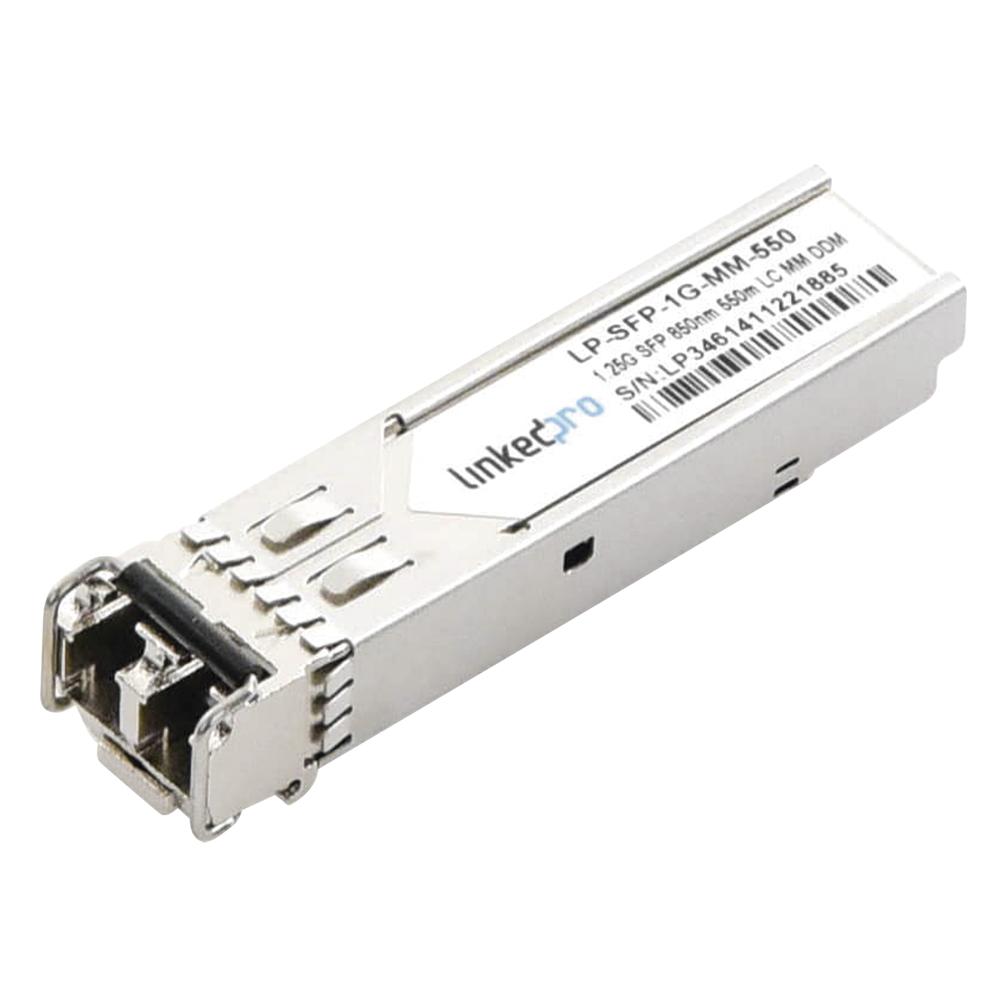 Transceptor SFP / 1.25 Gbps / Multimodo 850 nm / 1000BASE-SX / LC/UPC Dúplex / 550 m (1804.5 ft) / DDM / Hot-Pluggable — LINKEDPRO BY EPCOM · SKU LP-SFP-1G-MM-550