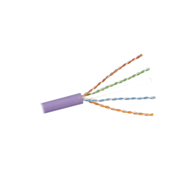Bobina de Cable U/UTP de 4 Pares, Z-MAX, Cat6A, Soporte de Aplicaciones 10GBase-T, LS0H, Color Violeta, 305 Metros (1000 Pies)