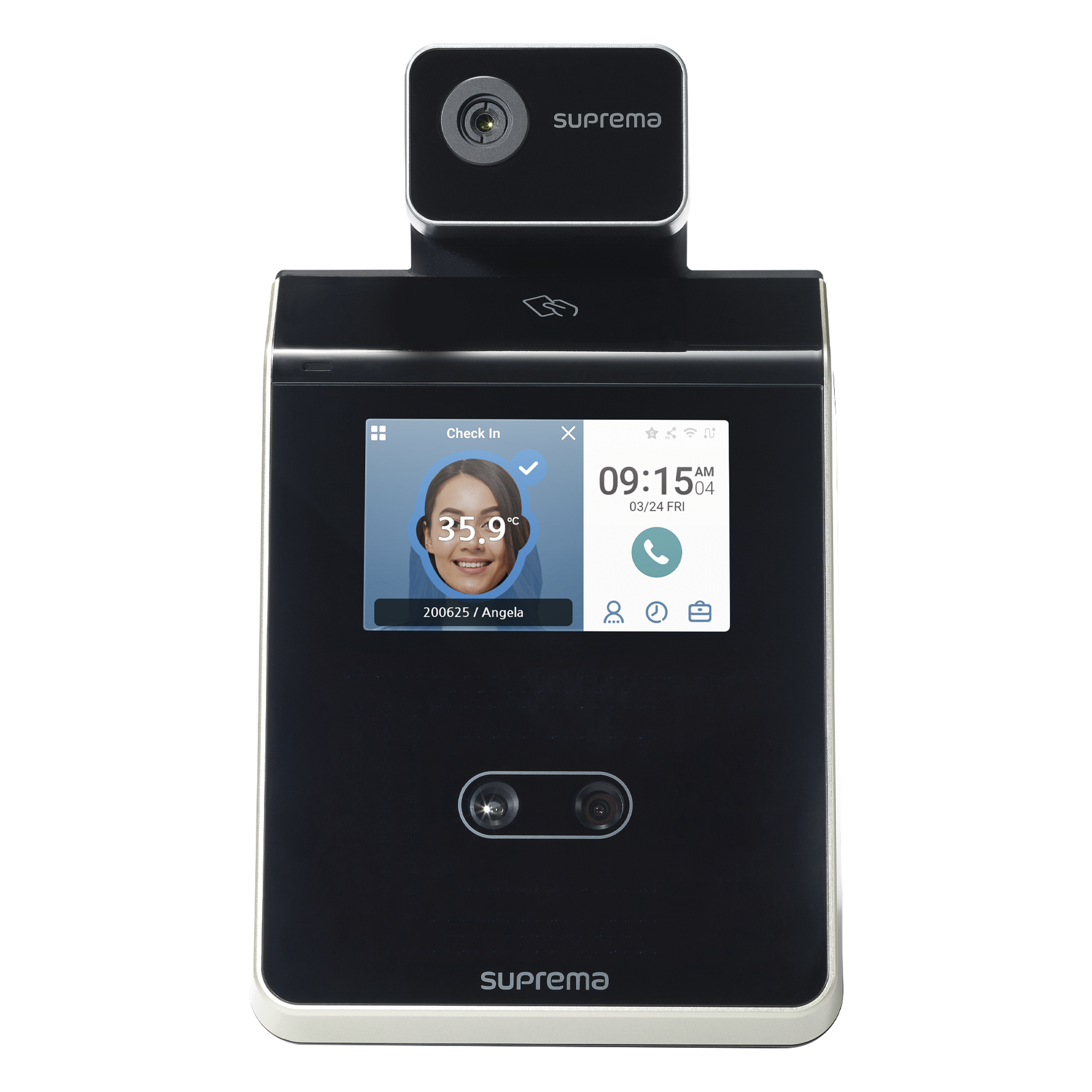 FaceStation 2 Lector Facial/ Notificación por Temperatura Alta / Bluetooth MultiClass SE Dual RFID (125KHZ EM HID PROX 13.56MHZ Mifare DesFire / EV1 FELICA ICLASS S) Compatible con BioStar2