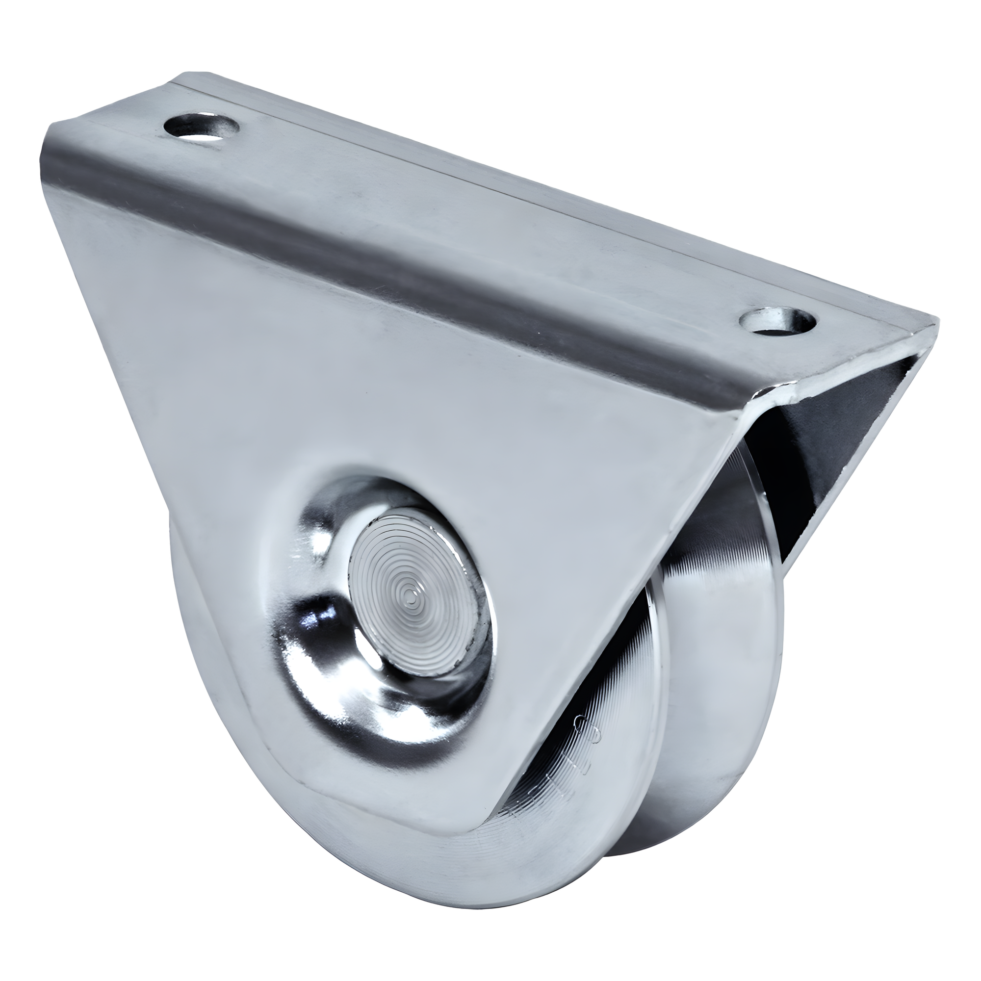 (325V-100) Rueda de 10 cm / Con Capacidad Para Puertas de Hasta 220 Kg / Para Montaje en Superficie / Canal Tipo "V" — COMUNELLO · SKU 1150-9040-001