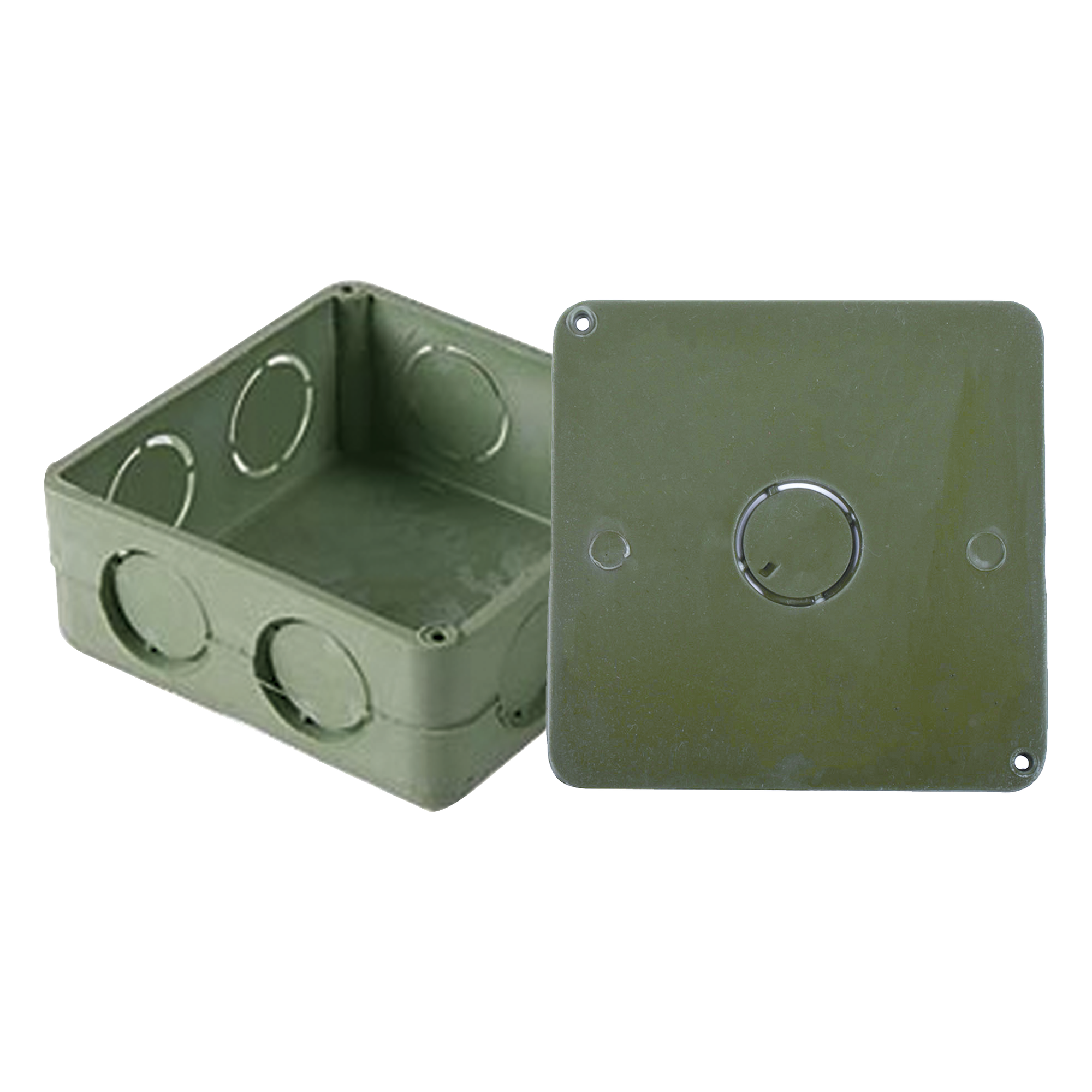 Caja Cuadrada y Tapa para Tubería PVC Conduit de 1". — AMANCO-WAVIN · SKU ATUP-100CYT
