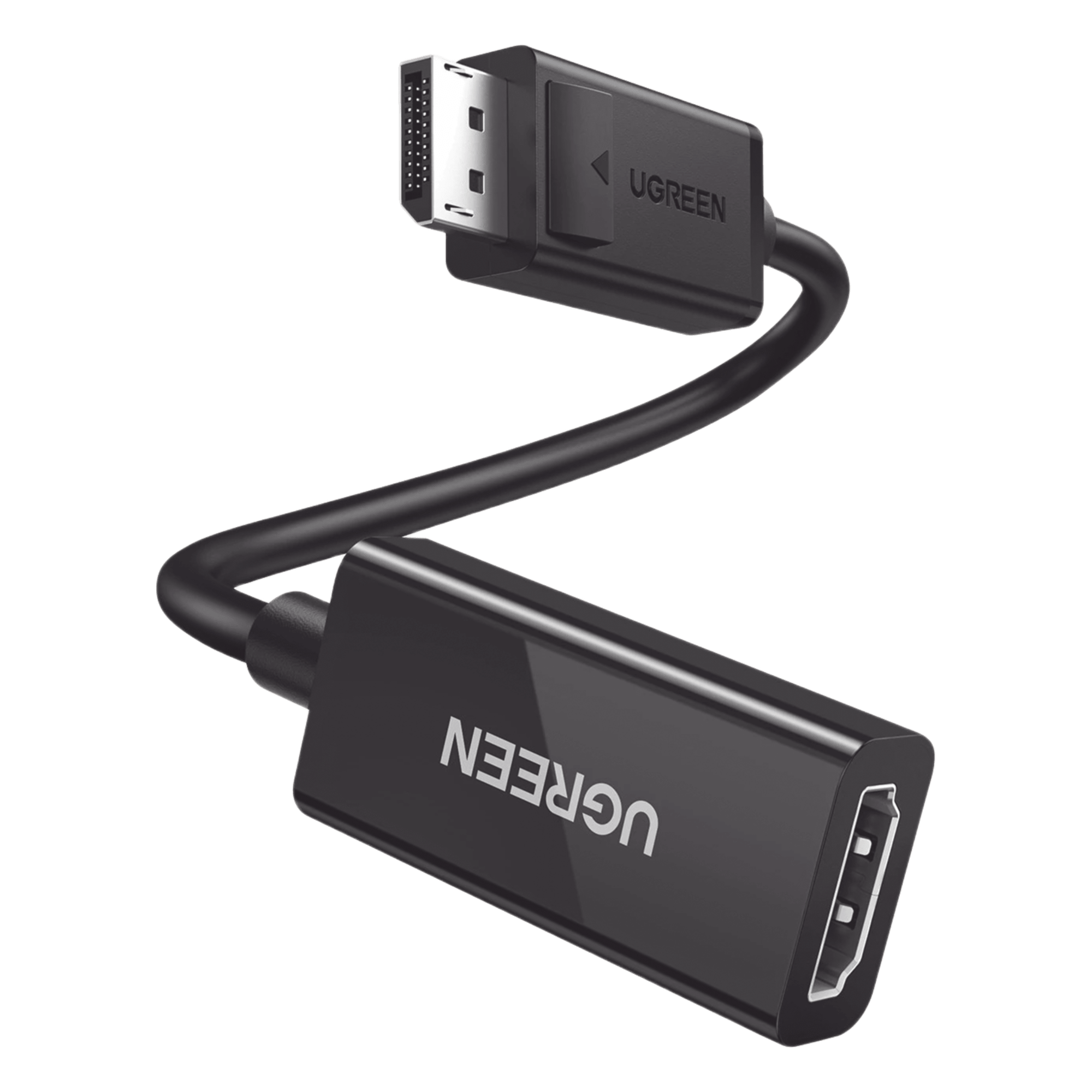 Convertidor DisplayPort a HDMI / 4K@60Hz / 3D / HDR / Blindaje Triple / 25 cm (9.84 ft) / ABS Antiinterferencias — UGREEN · SKU 70694