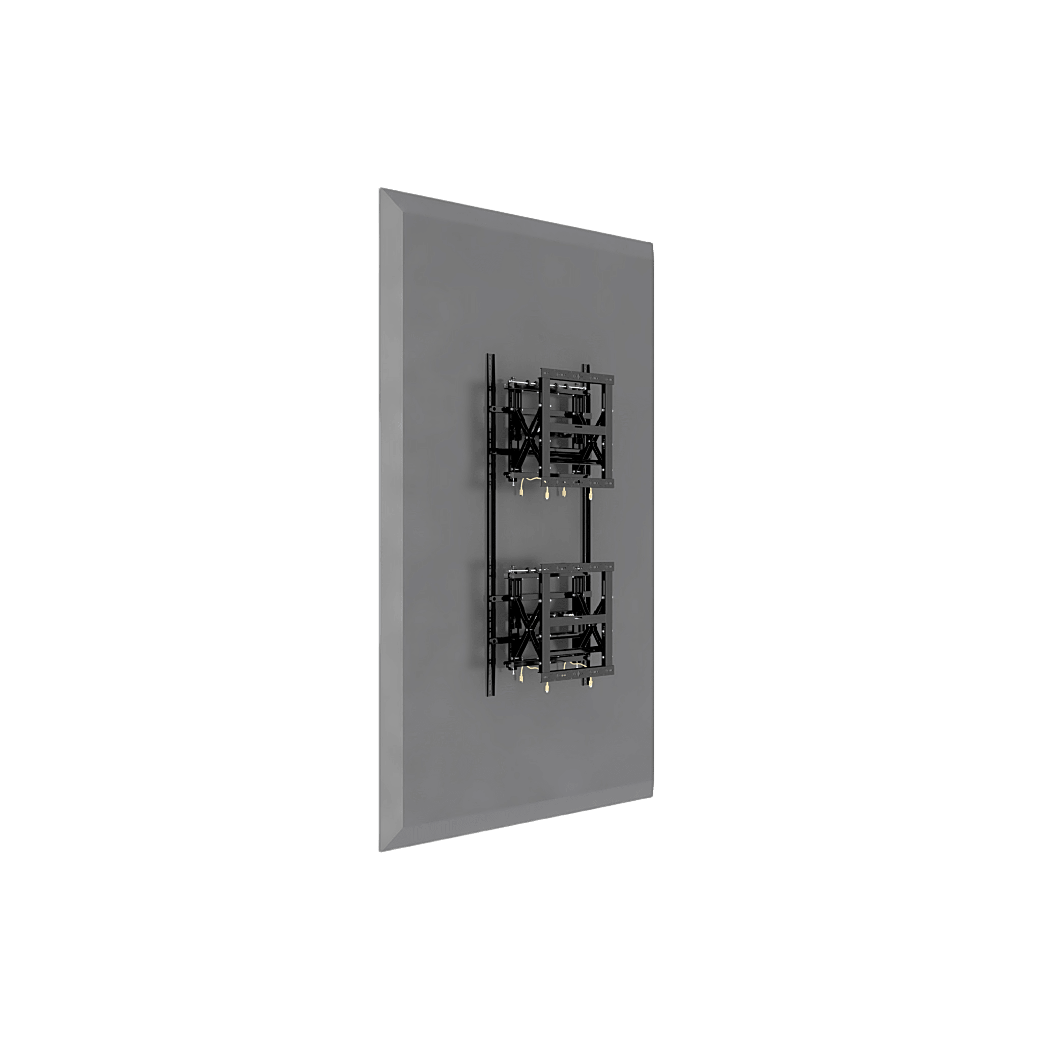 Soporte Estructural Modular para Pantallas | Altura Ajustable de 200 mm a 1600 mm | Ancho 600 mm | Profundidad 134 mm a 300 mm | Diseño Metálico| Compatible con Diferentes Tamaños de Pantallas |Soporta Formato Horizontal y Vertical.