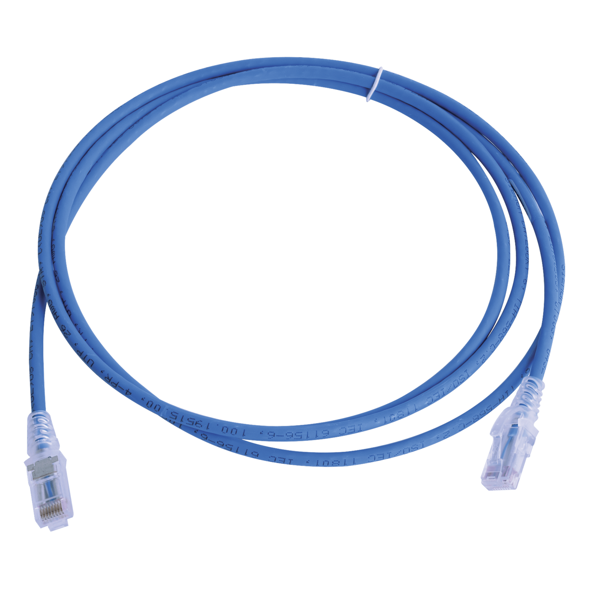 Patch Cord MC6 Modular Cat6 UTP, CM/LS0H, 2.13 Metros (7 Pies), Color Azul, Versión Bulk (Sin Empaque Individual) — SIEMON · SKU MC6-07-06B