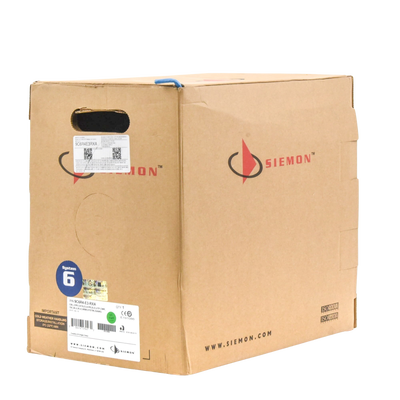 Bobina de Cable UTP Cat6, 23 AWG de 4 Pares, Alto Desempeño, PVC (CMR), 305 Metros (1000 Pies) Reelex (Color: Azul)
